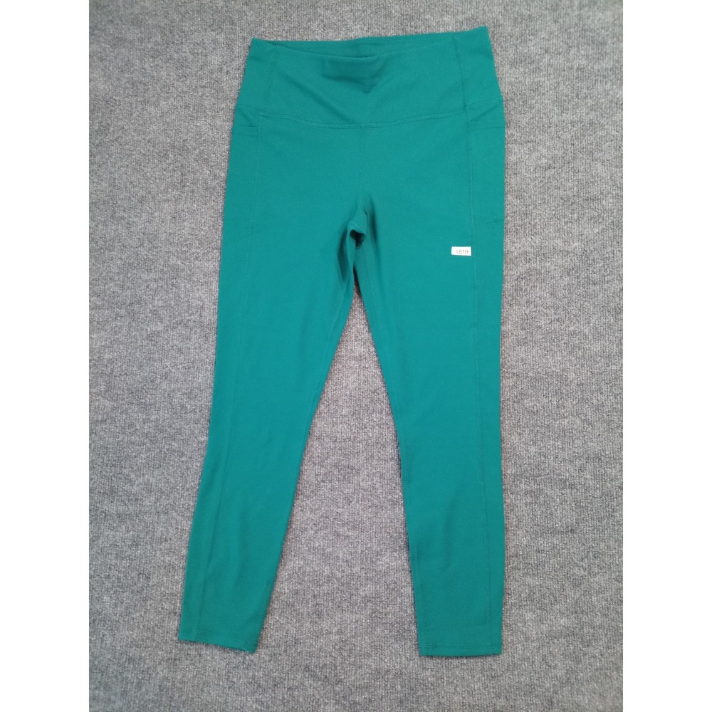 Skechers Los Angeles Women's Teal High Rise Athletic Leggings Size Large Yoga
